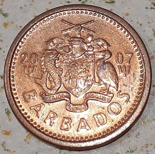Барбадос 1 цент, 2007/магнетик/ (7-3-12)