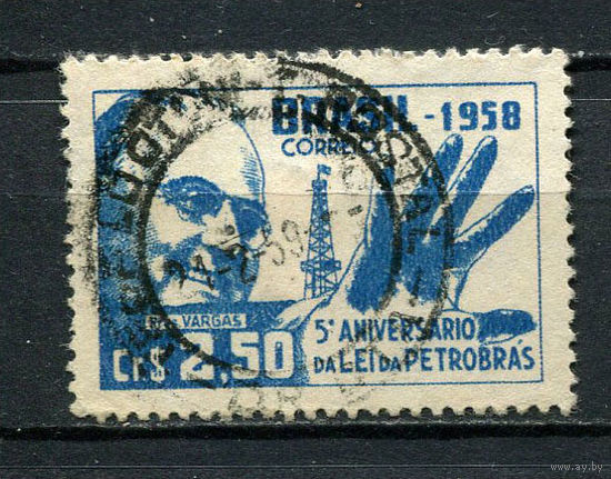 Бразилия - 1958 - Жетулиу Варгас - [Mi. 948] - полная серия - 1 марка. Гашеная.  (Лот 107CF)