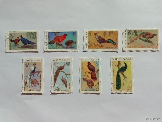 Марки Вьетнам птицы -1978.- 8шт