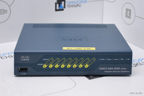 Межсетевой экран Cisco ASA5505-K8 (6x100Mbit). Гарантия