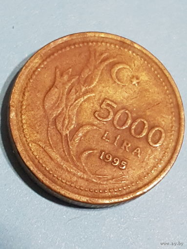 Турция 5.000 лир, 1993,