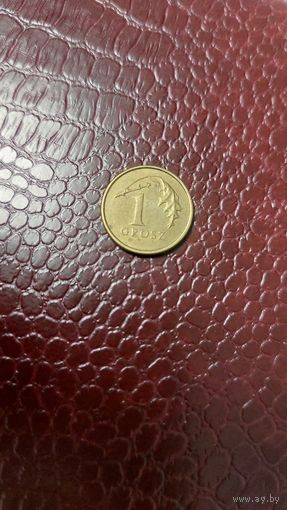 Монета 1 грош 2007г. Польша. Неплохая!
