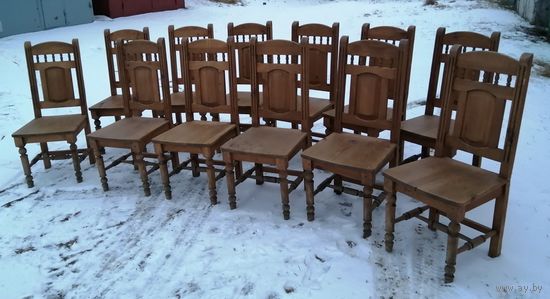 Очень стильные массивные стулья "Викинг". 6 штук. Цена за один.