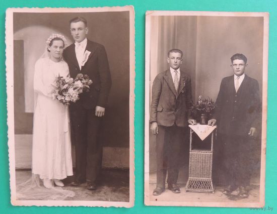 Фото "Свадьба", "Два друга", Западная Беларусь, 1920-1930- е гг.