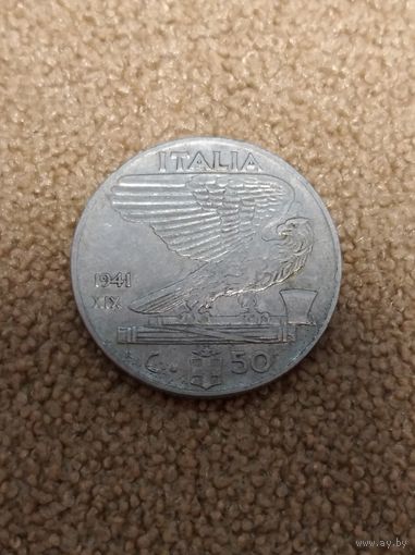 Италия 50 чентезимо 1941