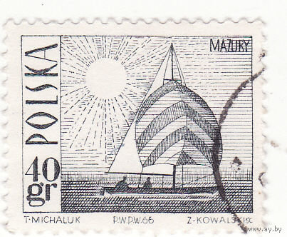 Аметистовая яхта на Мазурском озере 1966 год