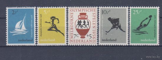 [1619] Нидерланды 1956. Спорт.Летние Олимпийские игры. СЕРИЯ MLH. Кат.16 е.