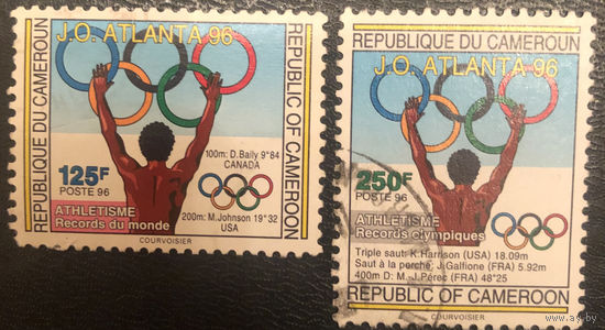Камерун. 1996 год. Олимпийские игры в Атланте. 2 марки, полная серия. Гашеные
