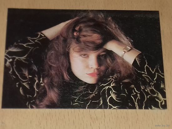 Календарик 1992 Девушка