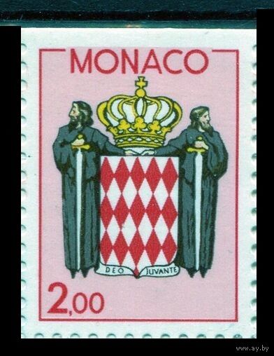 1988 Монако 1850Do Государственный герб 0,90 евро