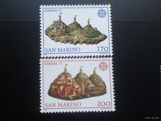 Сан-Марино 1977 Европа живопись (фрагменты картин) полная