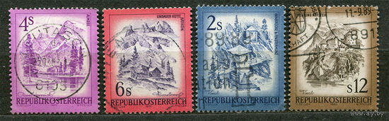 Замки и крепости. Австрия. 1973-1980. Серия 4 марки