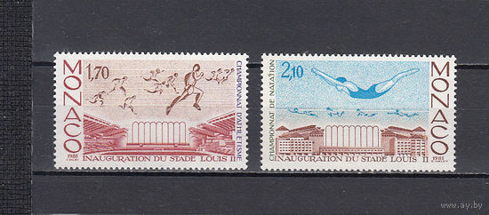 Спорт. Монако. 1985. 2 марки. Michel N 1697-1698 (1,6 е).