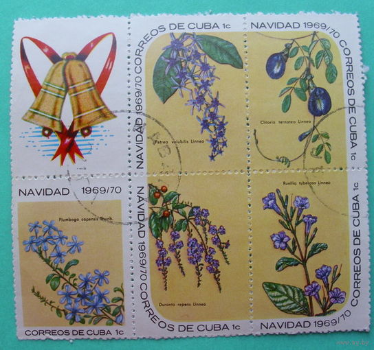Куба. Цветы. ( Сцепка ) 1969 года.