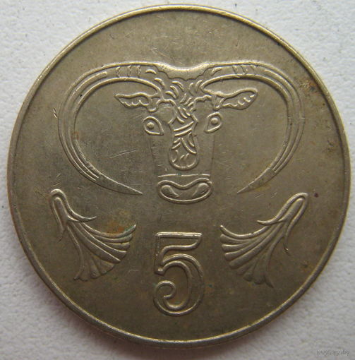 Кипр 5 центов 2004 г.