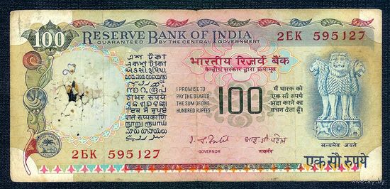 Индия. 100 рупий  1985-1990 год.