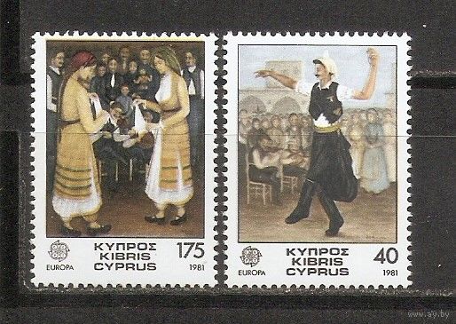 КГ Кипр 1981 Танец Европа Септ