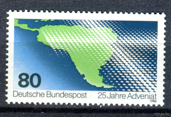 Германия (ФРГ) - 1986г. - 25 лет благотворительному сбору средств - полная серия, MNH [Mi 1302] - 1 марка