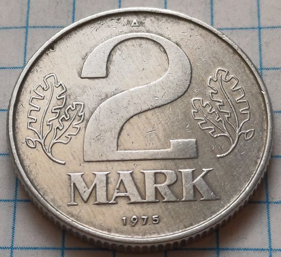 Германия - ГДР 2 марки, 1975     ( 2-11-2 )