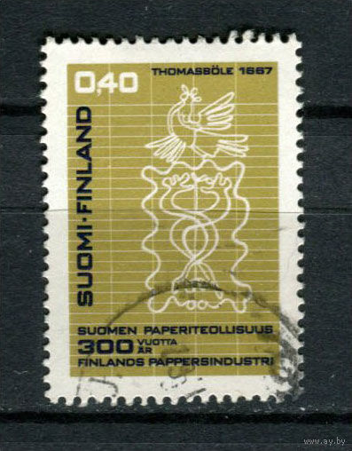 Финляндия - 1967 - 300-летие финской бумажной промышленности - [Mi. 628] - полная серия - 1 марка. Гашеная.  (Лот 194AN)