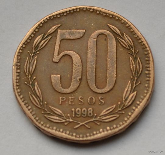 Чили 50 песо, 1998 г.