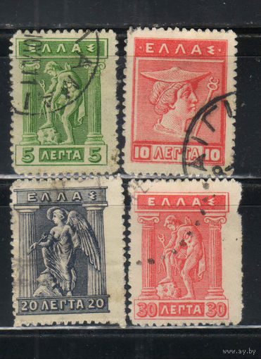 Греция Кор 1913 Гермес Ирис Стандарт #193,194,196,198