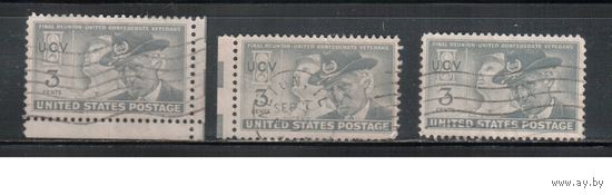 США-1951, (Мих.616), гаш., Солдат, Ветераны (одиночка),цена за 1 м на выбор