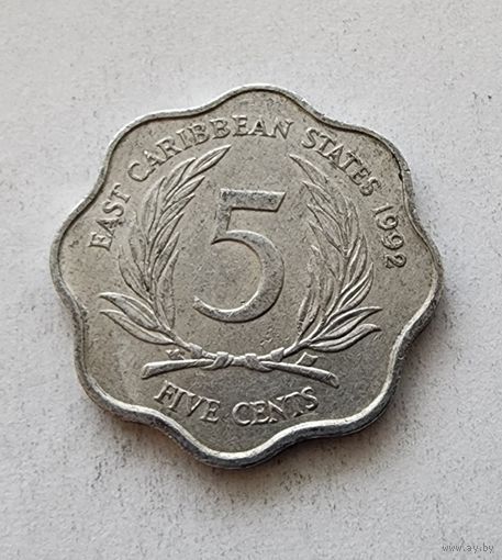 Восточные Карибы 5 центов, 1992
