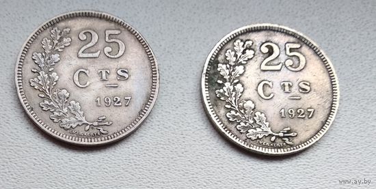 Люксембург 25 сантимов, 1927 6-2-5*6