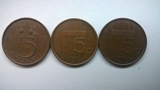 Нидерланды 5 центов, 1979г.