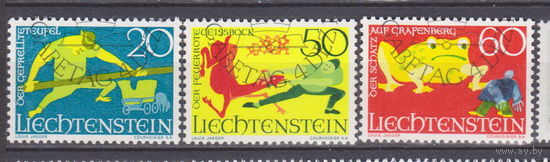 Искусство Культура Сказки Лихтенштейн 1969 год Лот 55 около 30 % от каталога по курсу 3 р  ПОЛНАЯ СЕРИЯ
