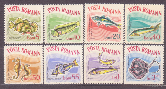 Румыния 1964 Фауна Рыбы (Mi 2280-2287)  **\\03
