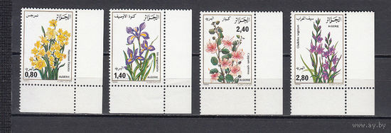 Флора. Цветы. Алжир. 1986. 4 марки. Michel N 924-927 (6,5 е).
