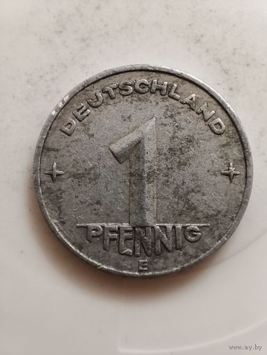 ГДР 1 пфенниг 1953 год Е