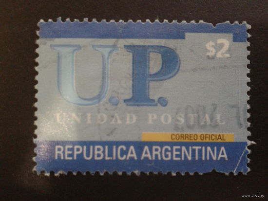 Аргентина 2002 Стандарт, почта 2 песо Михель-4,0 евро гаш