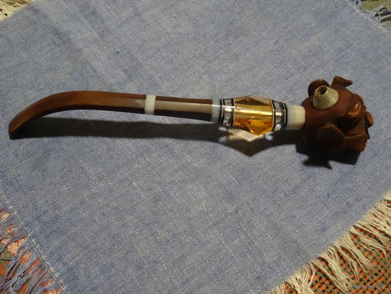 Трубка- мундштук для сигарет без фильтра. СССР, 70-е г.г., народное творчество.