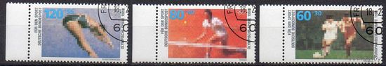 Спорт ФРГ 1988 год серия из 3-х марок (М)