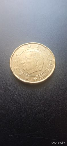 Бельгия 20 евроцентов 2002 г.