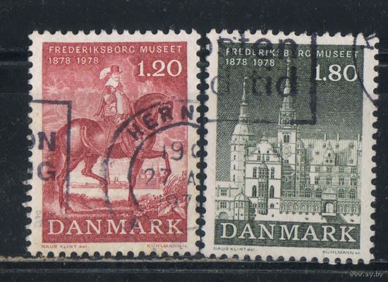 Дания 1978 100 летие Национальному историческому музею в Фредериксборге Кристиан IV Замок Полная #660-1