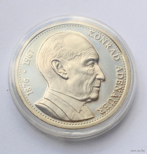 Германия (ФРГ), Медаль "Конрад Аденауэр - первый федеральный канцлер ФРГ" - 40мм.