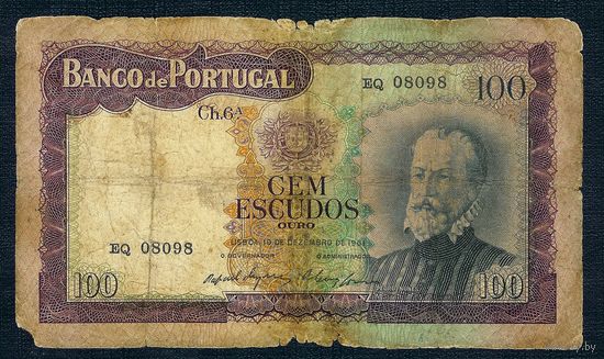 Португалия 100 эскудо 1961 год.
