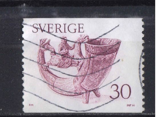 Швеция 1976 Искусство Деревянный питьевой рог #956