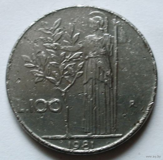 100 лир 1981 Италия