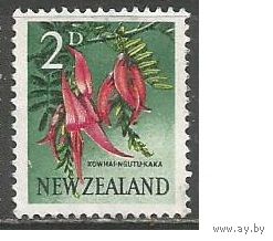 Новая Зеландия. Цветы. Клиантус пунцовый. 1960г. Mi#394.