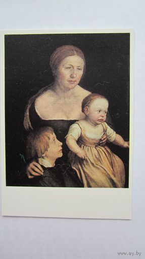 Дети. Гольбейн. Жена Гольбейна с его двумя старшими детьми. Издание Германии