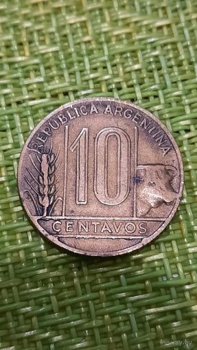Аргентина 10 сентаво 1949 г