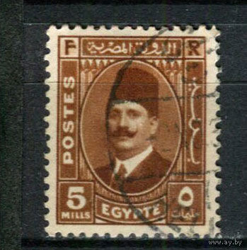 Египет - 1936/1937 - Король Фауд 5M - [Mi.216] - 1 марка. Гашеная.  (Лот 38BB)