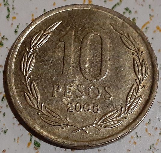Чили 10 песо, 2008 (2-7-93)