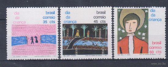 [2441] Бразилия 1971. Рисунки детей. СЕРИЯ MNH