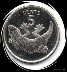 Кирибати. 5 центов 1979. магнит